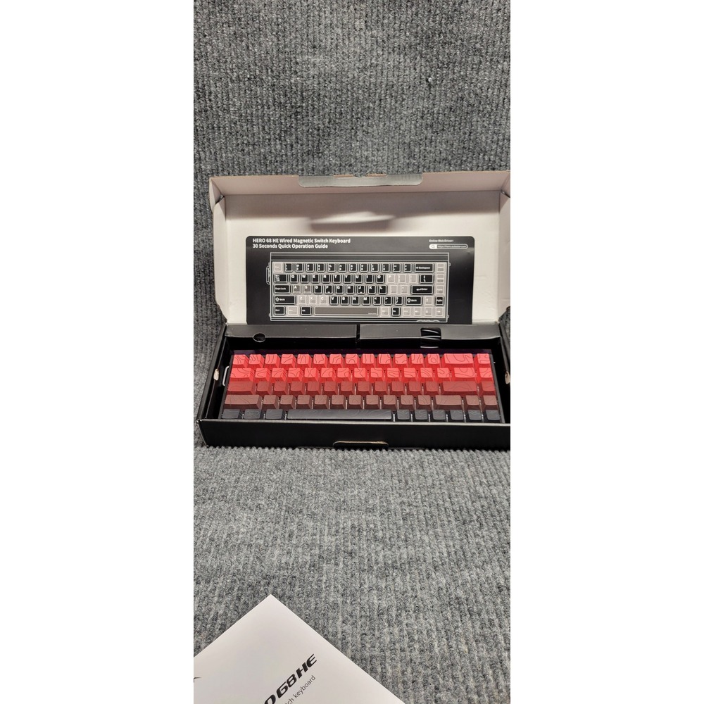 Aula Hero 68‎ HE Magnetic Switch Wired Gaming Keyboard Red Gradient 65% Layout